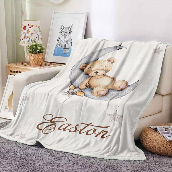 Couverture plaids pour Bébé avec Prénom Personnalisé - Mon Adorable bebe