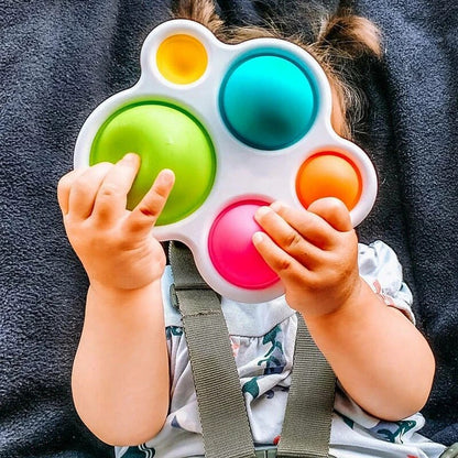 Jouet Sensoriel à Bulles de Poussée Montessori - Mon Adorable Bébé