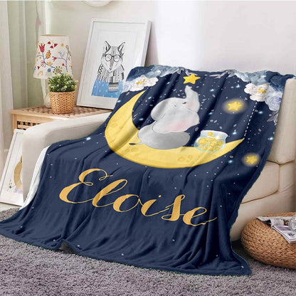 Couverture plaids pour Bébé avec Prénom Personnalisé - Mon Adorable bebe